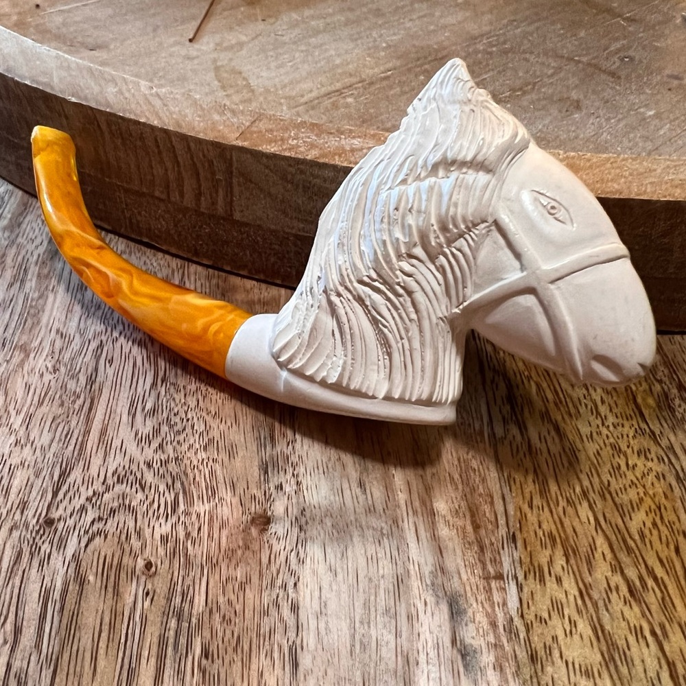 Vintage Meerschaum Horse Pipe